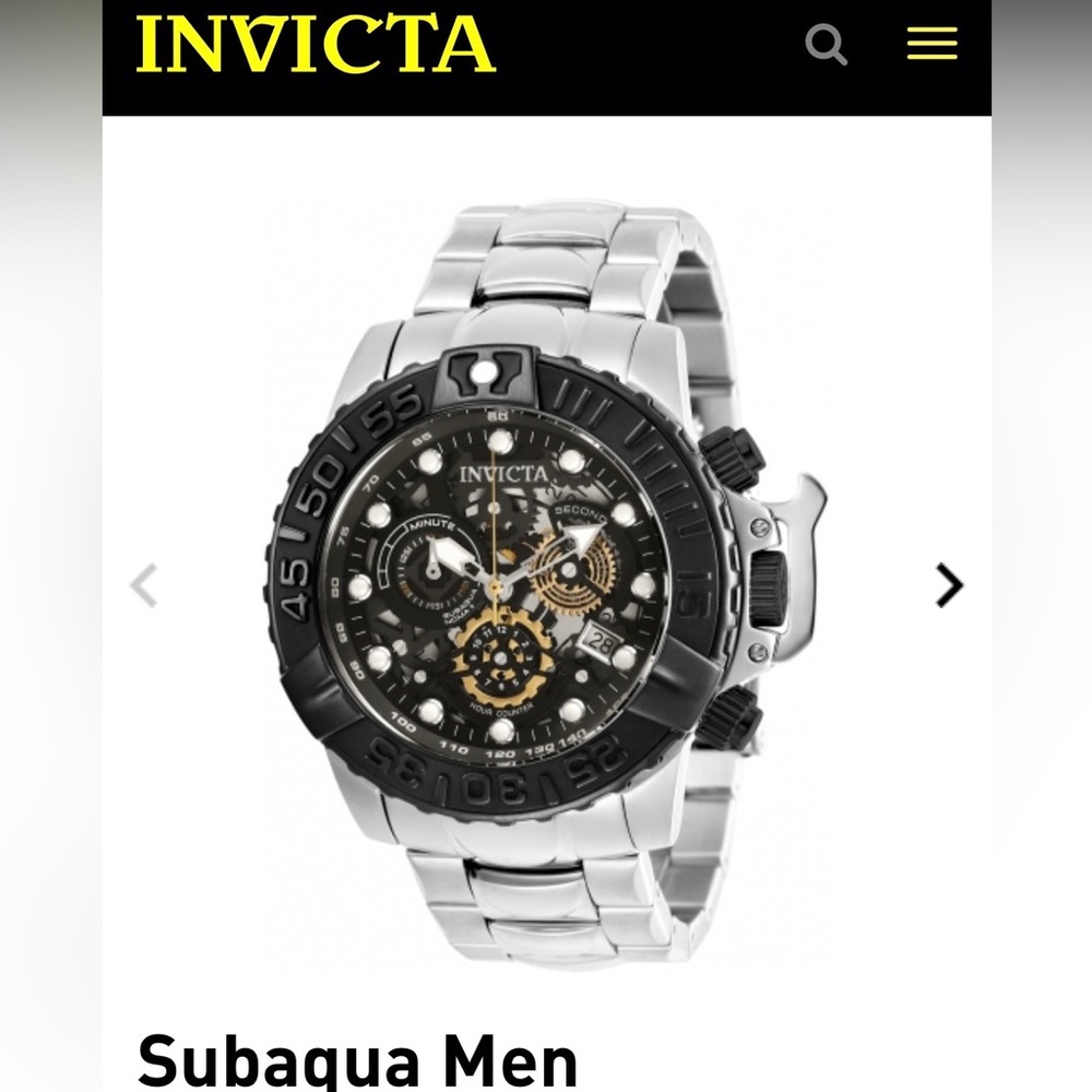 Invicta Subaqua mens watch (#18235). New with tags in box.
